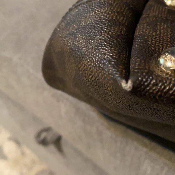 Michael Kors Signature Brown MK Tote - Picture 8 of 9